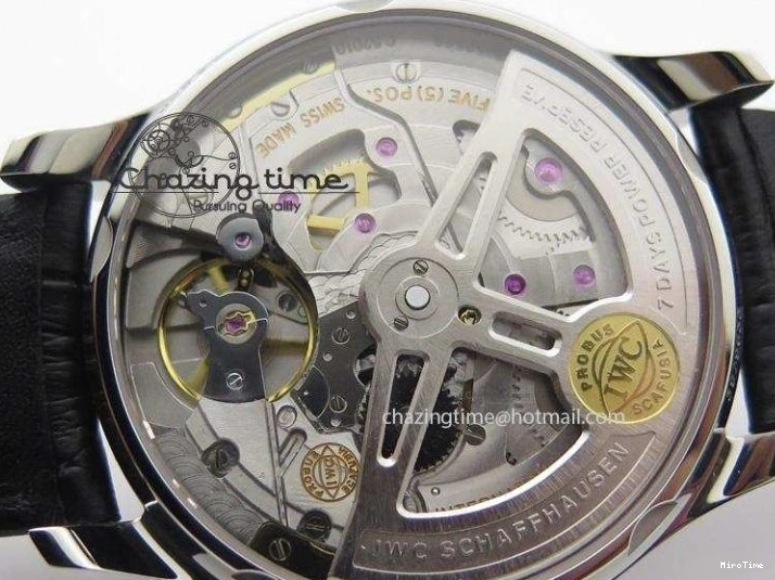 MIROTIME 0203 Portuguese Real PR IW500106 ZF 1:1 Best Edition Grey Dial On Black Leather Strap A52010 V Versatile 7306